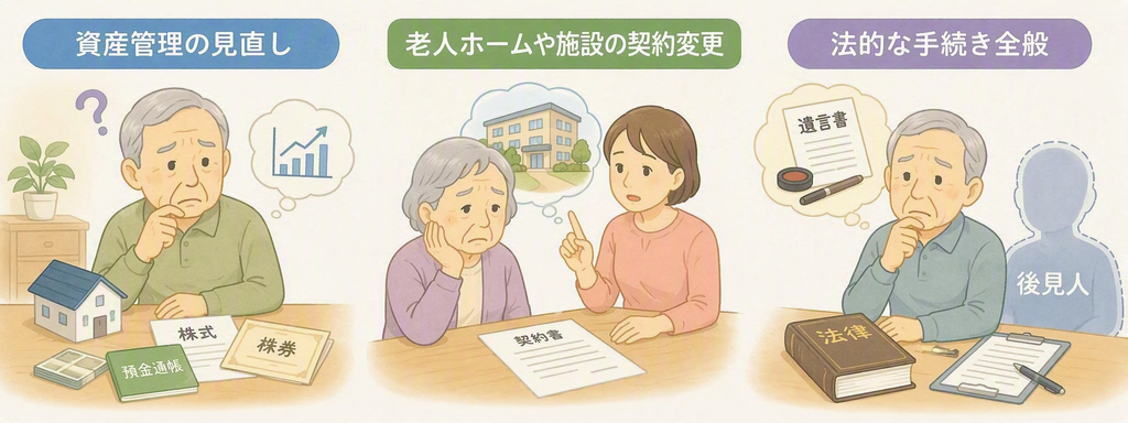 認知症で変更が難しくなる手続きと事前対策 老人ホーム紹介 大阪 神戸 202609-1